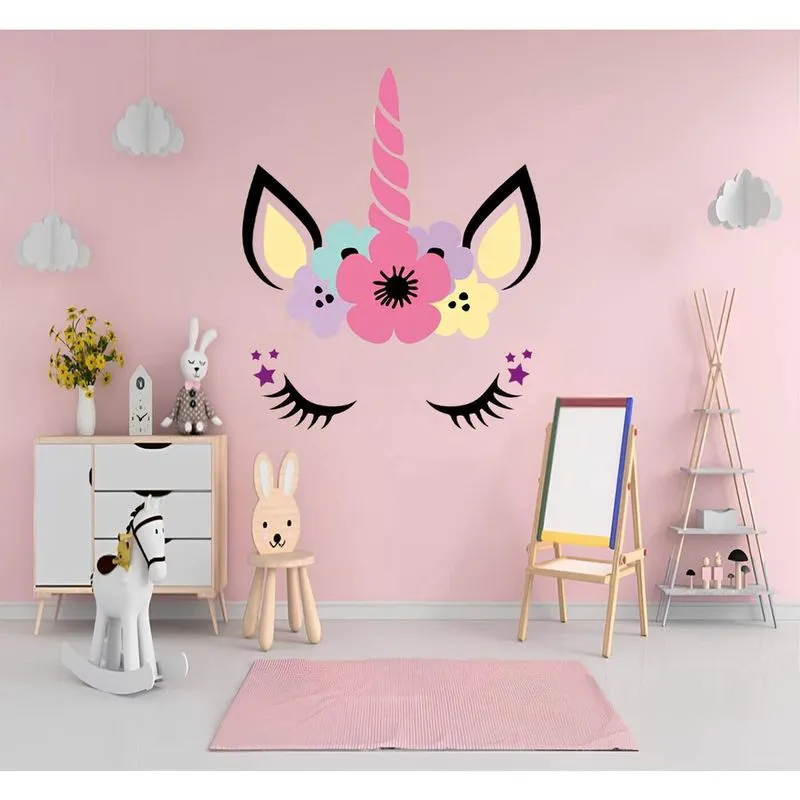 Adesivo De Parede Unicornio Mod15