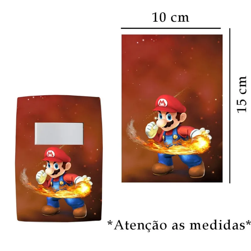 Adesivo De Interruptor Mario Mod09