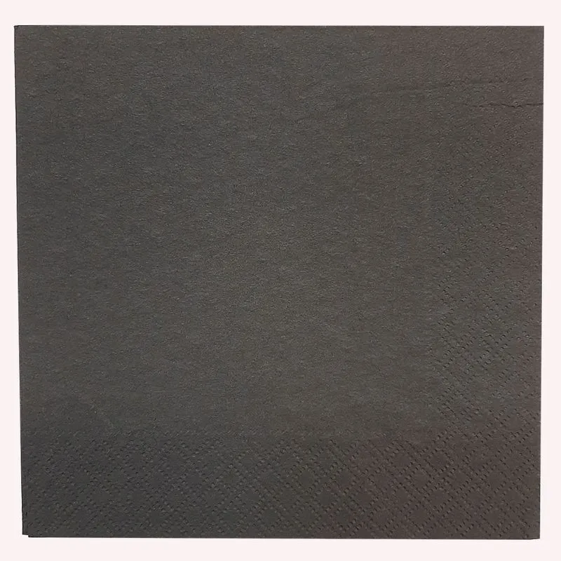 Guardanapo de Papel Italiano 33x33 C/ 50 Uni NERO / G-053