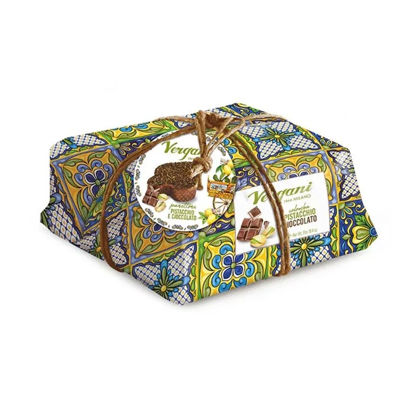 Colomba Recheada Com Creme De Pistache E Gotas De Chocolate Vergani 750g