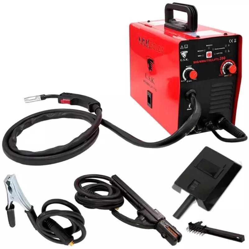 Máquina de Solda Multiprocesso mig, mma e tig LIFT-200 220V usk
