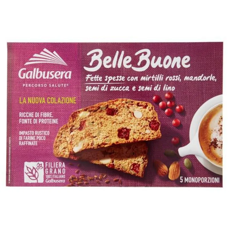 Torrada Belle Buone Mirtilo, Amendoa E Sem. Abobora 200g