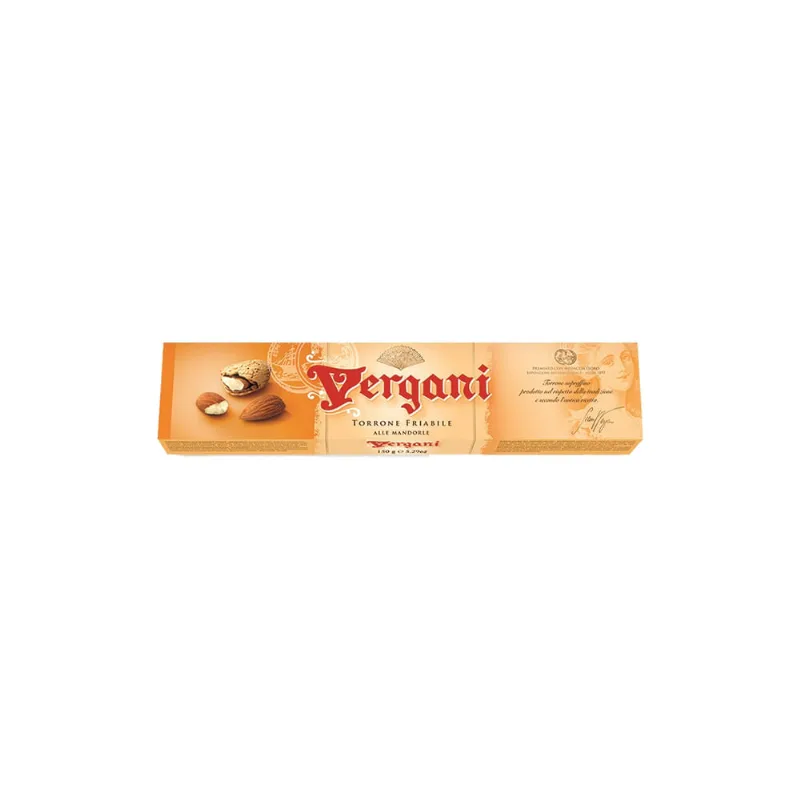 Vergani Turron Duro Con Almendras 150g