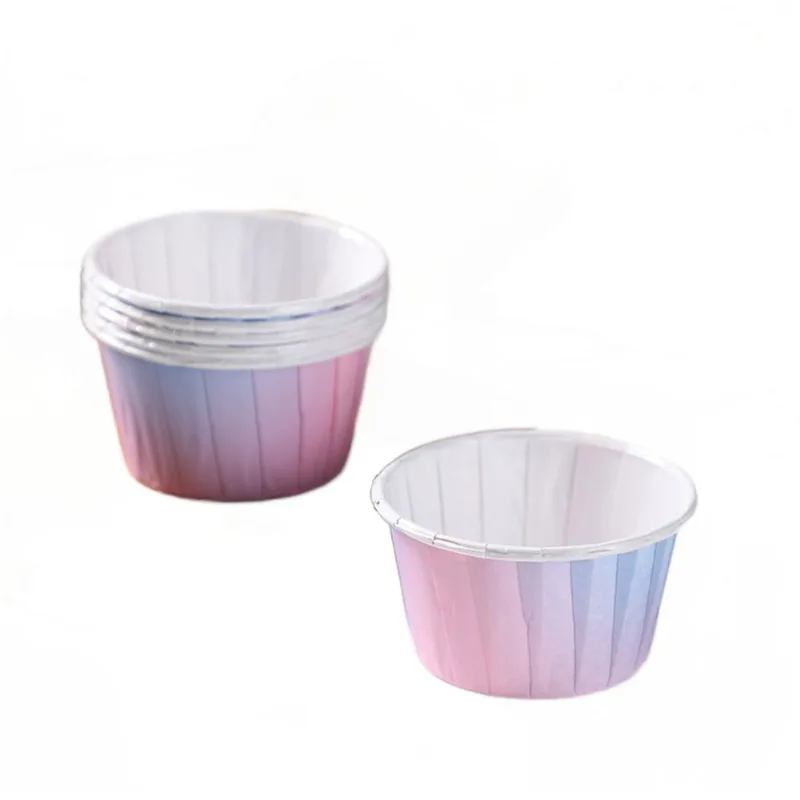 100 *pcs Porta-copo De Muffin Revestido, Papel Da Copa De Rolo De Bolo Branco