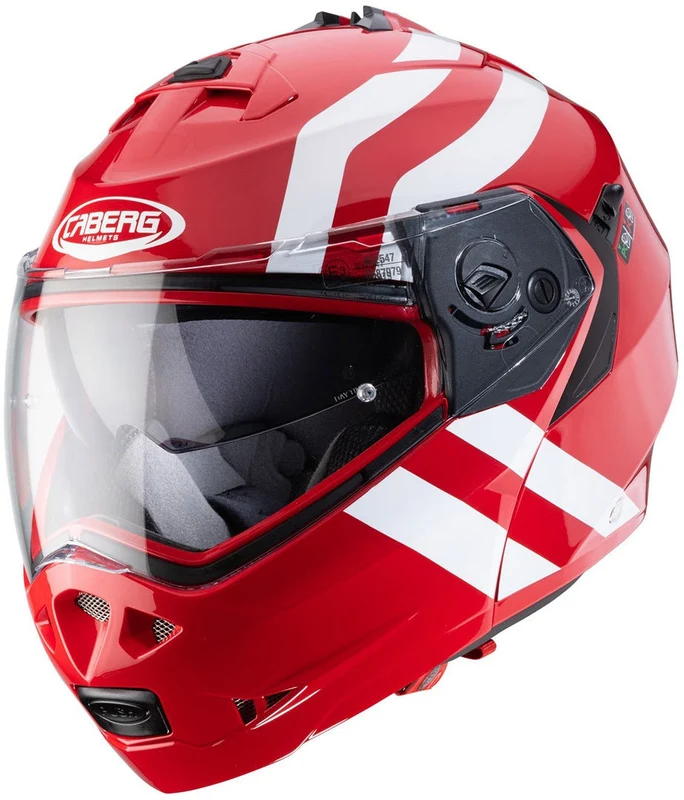 CABERG DUKE 2 CAPACETE DE MOTO SUPERLEGEND MODULAR VERMELHO BRANCO L / ROJO/ BLANCO