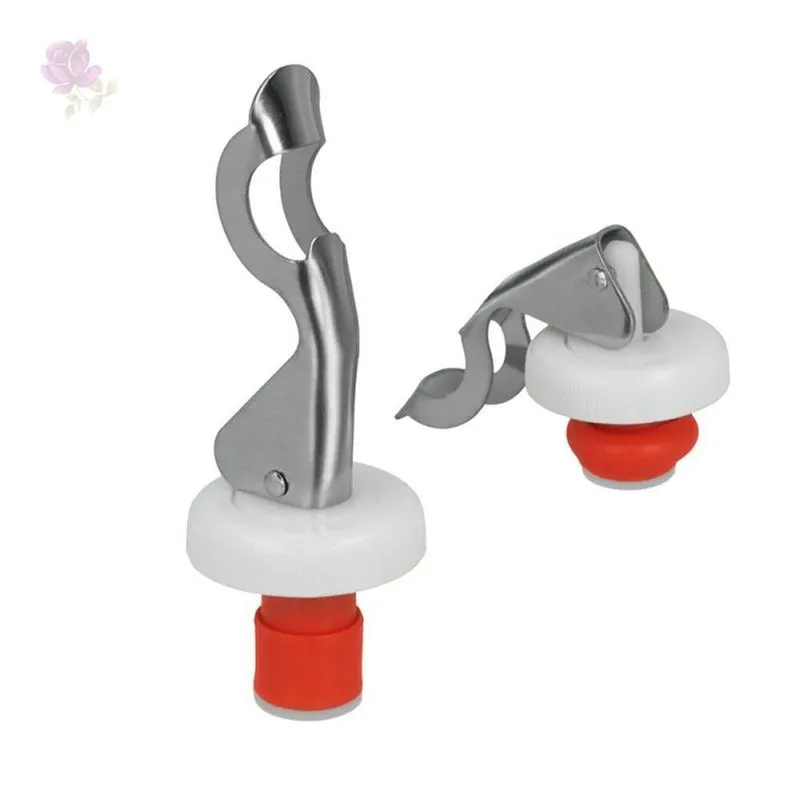 Kit 2 Tampas Para Garrafa Fechos Excêntricos Aço Inox