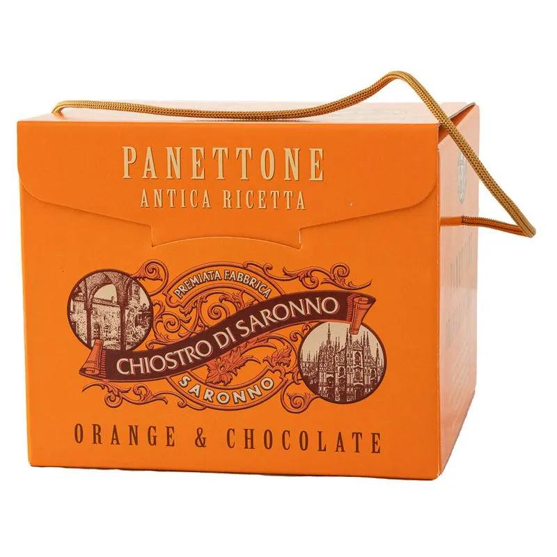 Panettone Com Chocolate E Laranja Chiostro Di Saronno 750g