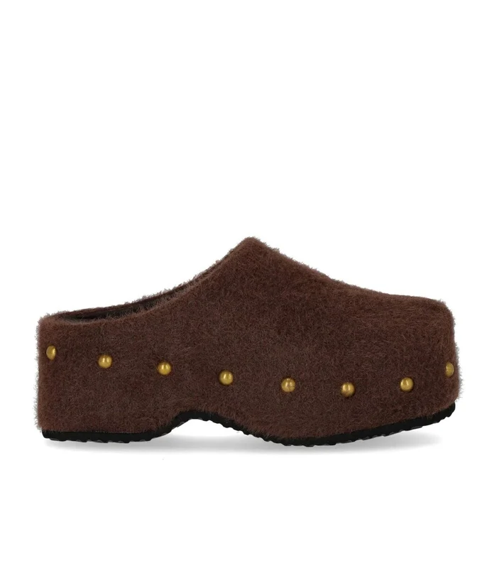 Miss Olivia Carola Brown Mohair Clog 36