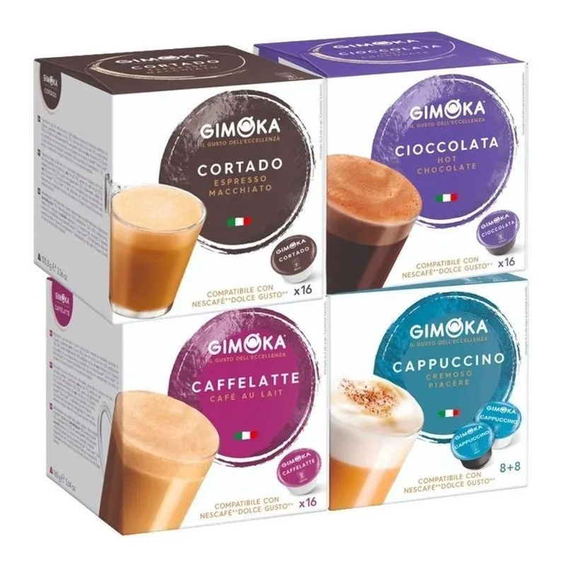 Capsulas Dolce Gusto Gimoka Italiano 56 Cápsulas Sabores