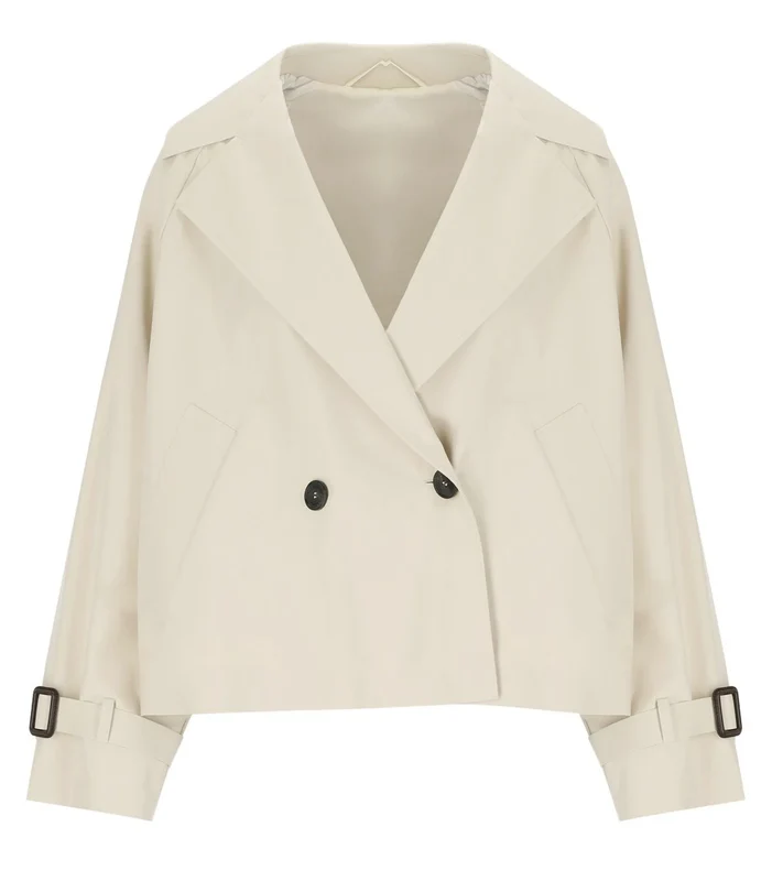 Max Mara Weekend Boero Ivory Short Trench 40