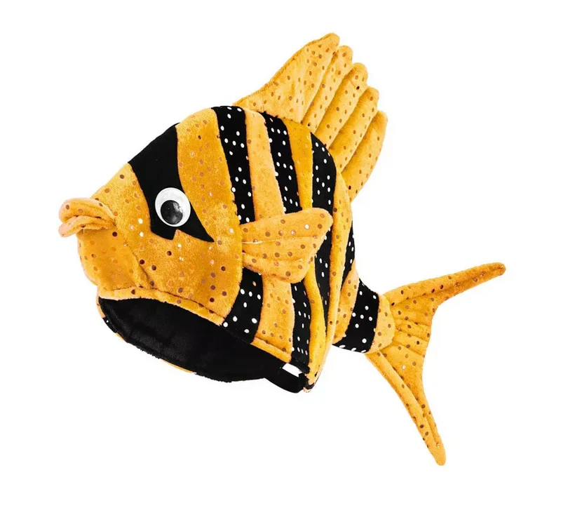 Sombrero de Pez con Rayas en varios colores Naranja