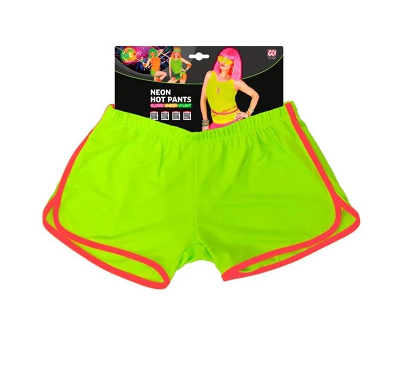 Pantalones Cortos neón en varios colores para mujer Verde