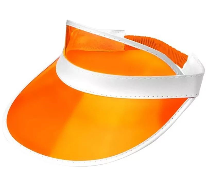 Visera Transparente neón en varios colores Naranja