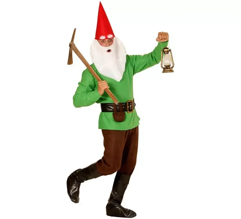 Disfraz de Gnomo verde para hombre XXL