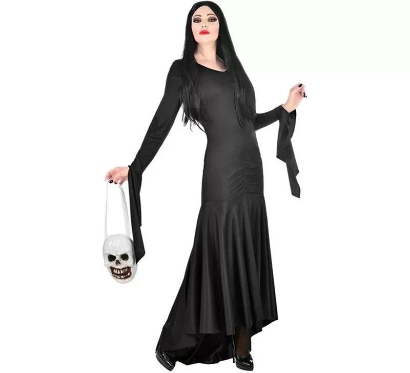 Disfraz de Madre Tenebrosa con Bolsa Calavera para mujer XL