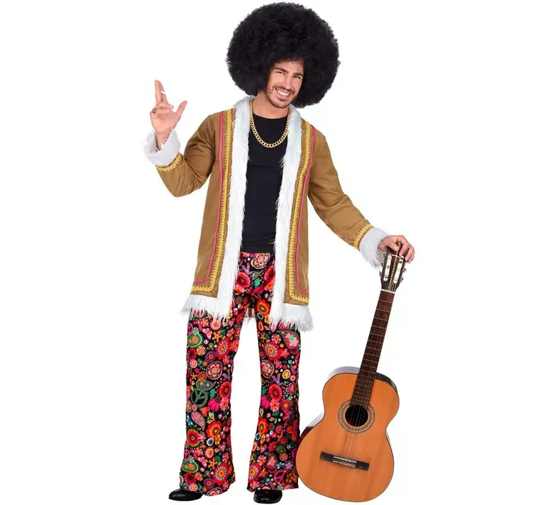 Disfraz de Hippie Invierno para hombre XXL
