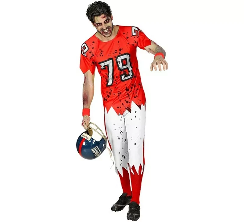 Disfraz de Jugador de Rugby Zombie para hombre L