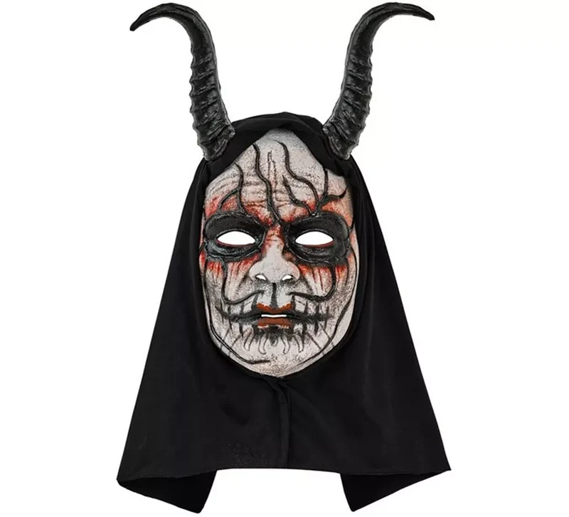 Máscara de Demonio Hombre con Capucha Comedia de Arte Universal Adulto
