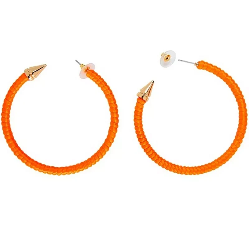 Pendientes de Aro en varios colores neones Naranja