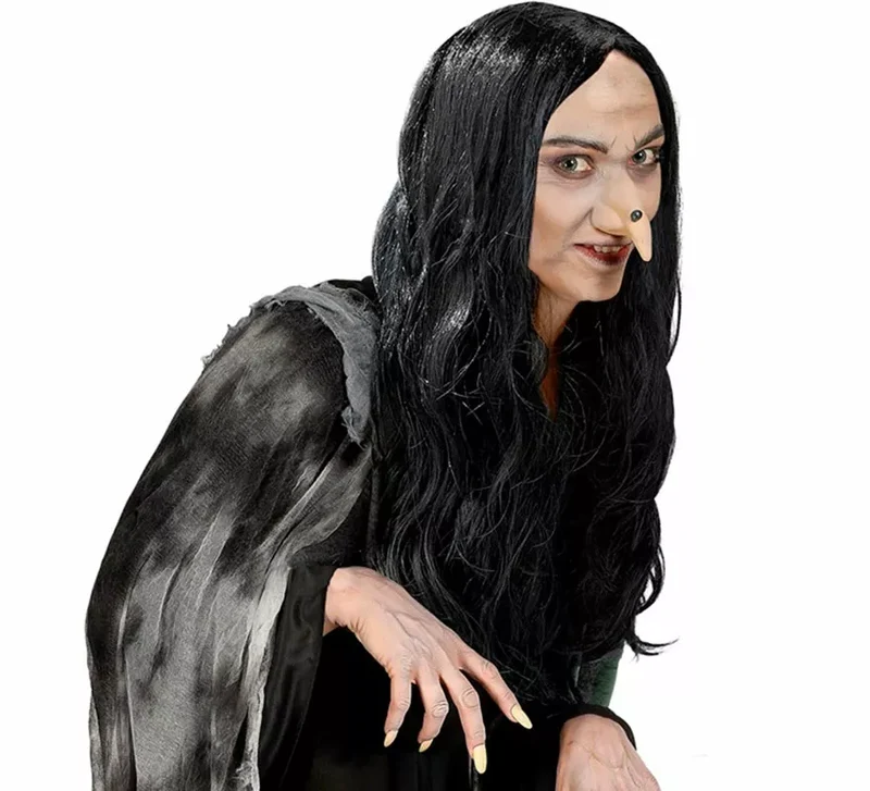 Peluca de Bruja Amelia negra Universal Adulto