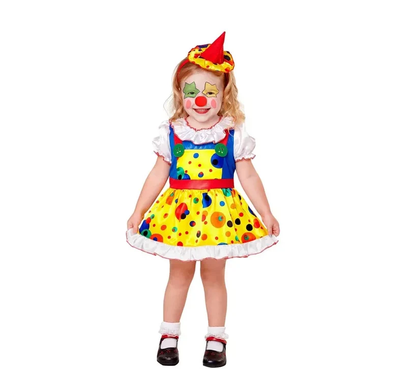 Disfraz de Payaso Topitos para niña 2-3A