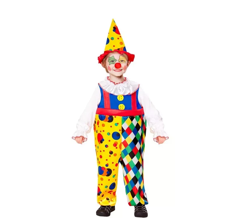Disfraz de Payaso Rombos para niños 2-3A