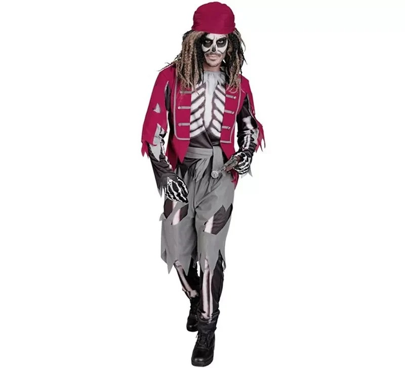 Disfraz de Pirata Grumete Esqueleto para hombre XL