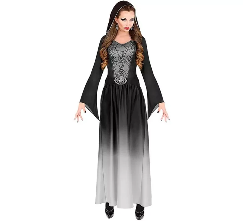 Disfraz de Dama Gótica gris para mujer XL