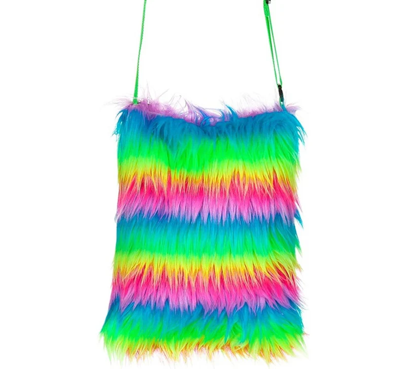 Bolso de Peluche Arcoíris Sin talla