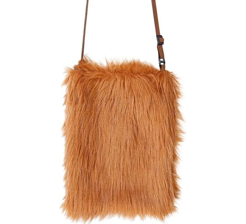 Bolso de Peluche en varios colores Marrón