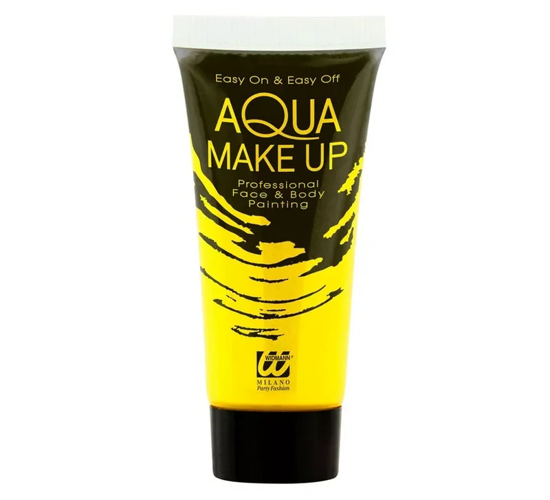 Maquillaje al Agua Neón en Tubo 30 ml en varios colores Amarillo