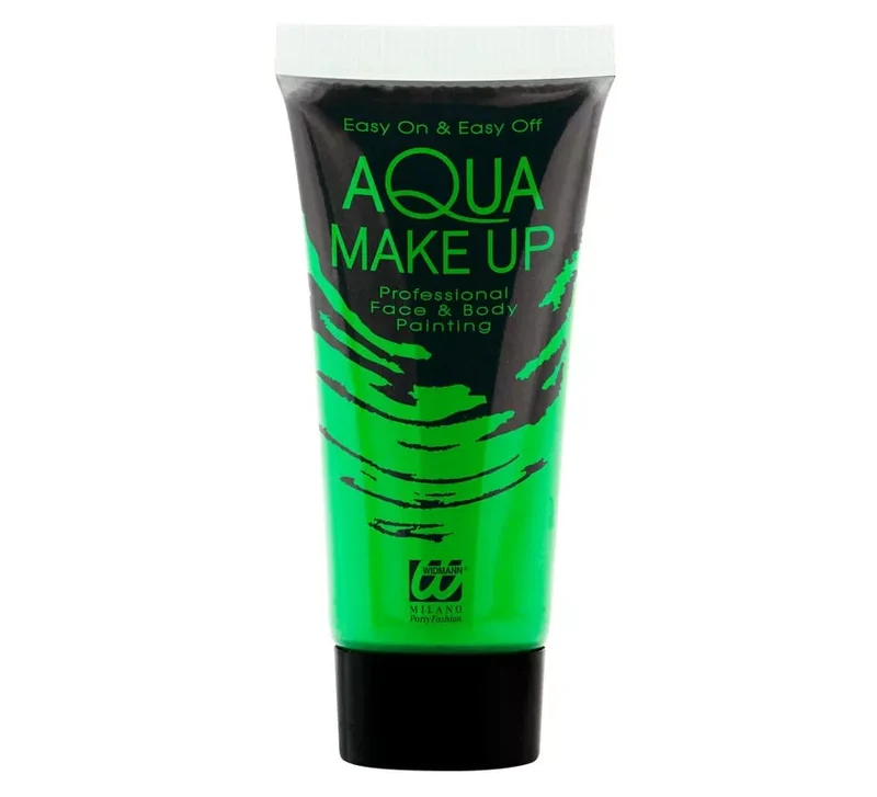 Maquillaje al Agua Neón en Tubo 30 ml en varios colores Verde