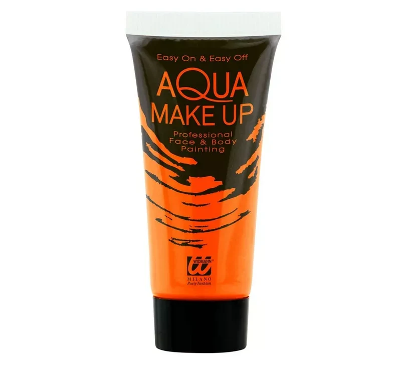 Maquillaje al Agua Neón en Tubo 30 ml en varios colores Naranja