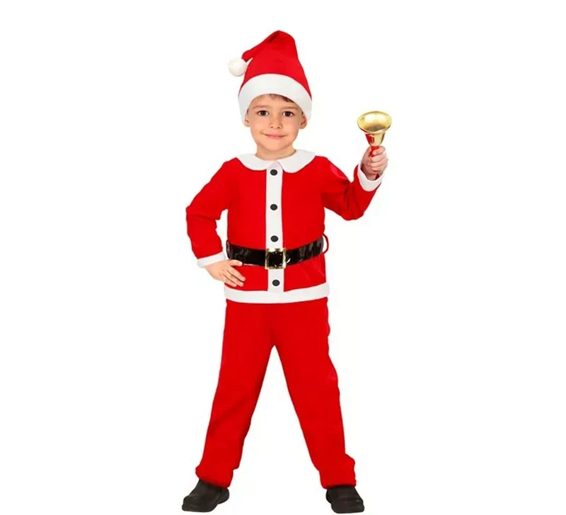 Disfraz de Papá Noel de Franela para niño 5-7A