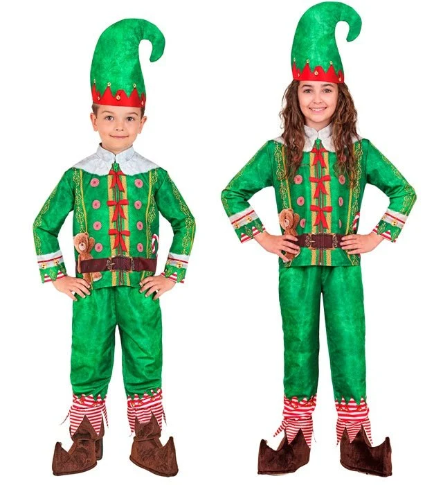 Weihnachtself-Kostüm für Kinder, 3-teilig 158