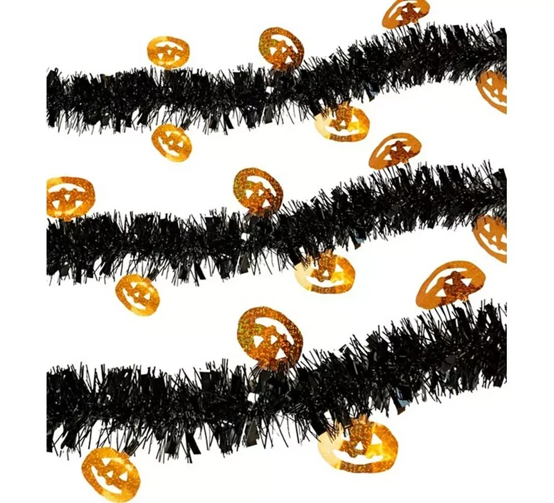 Guirlanda de Calabazas Oropel de 3 mts Sin talla