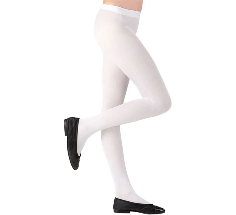 Pantys blancos de 40 DEN para niña 11-13A