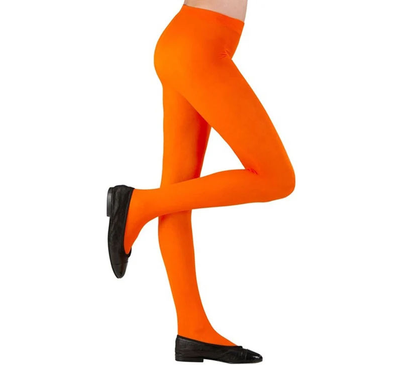 Pantys naranjas de 40 DEN para niña 11-13A