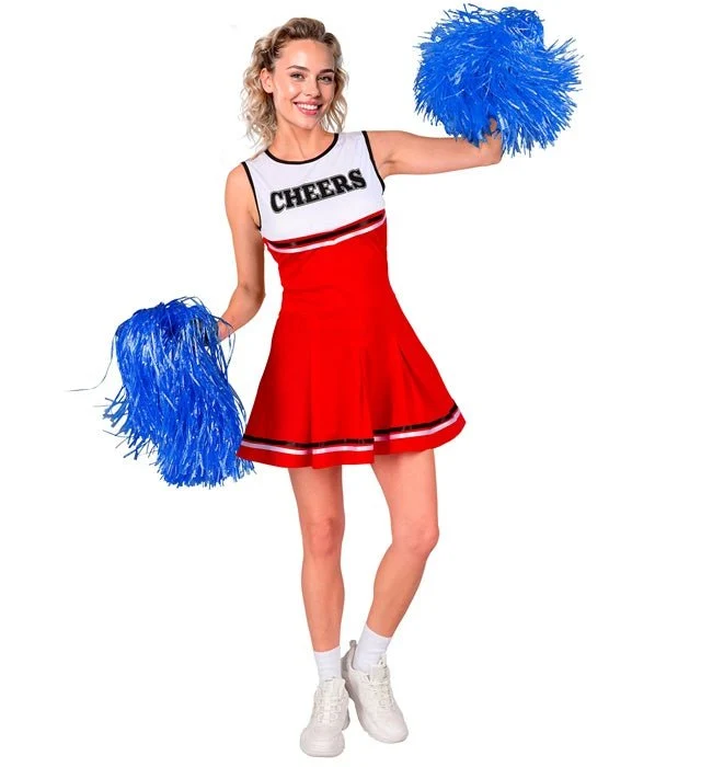 Cheerleader Anzug Rot Weiß Damen XS