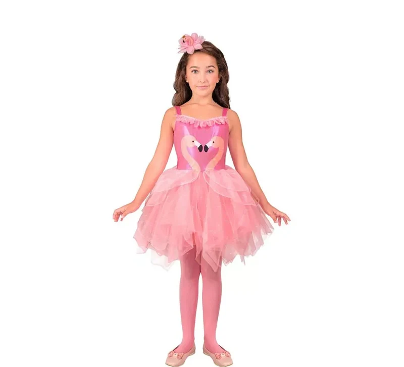 Disfraz de Flamencos rosa para niña 4-5A
