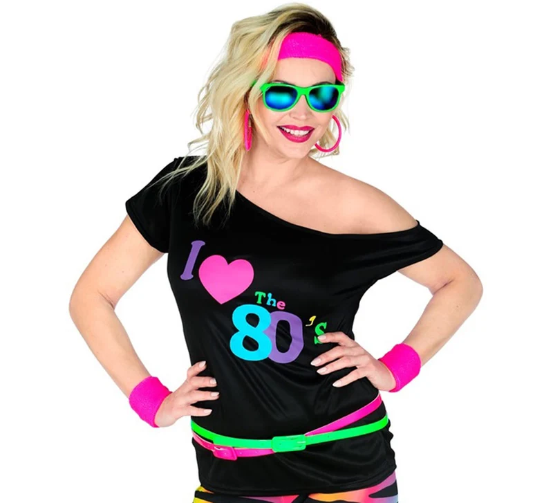 Camiseta Disco Años 80 para mujer L/XL