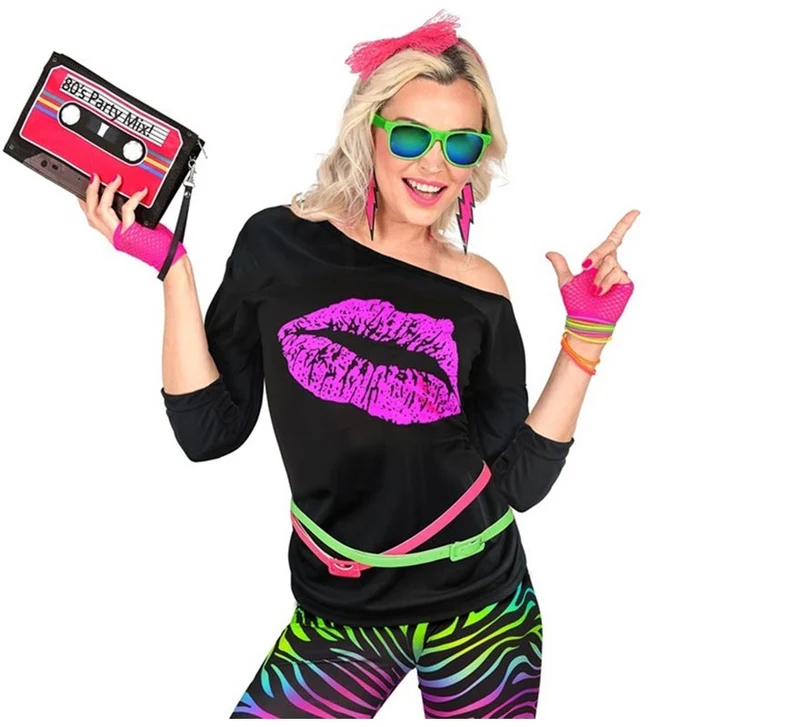 Camiseta Años 80 para mujer S-M