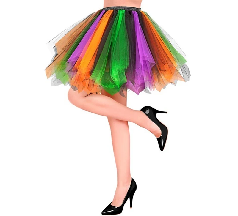 Tutú Multicolor para mujer Universal Adulto