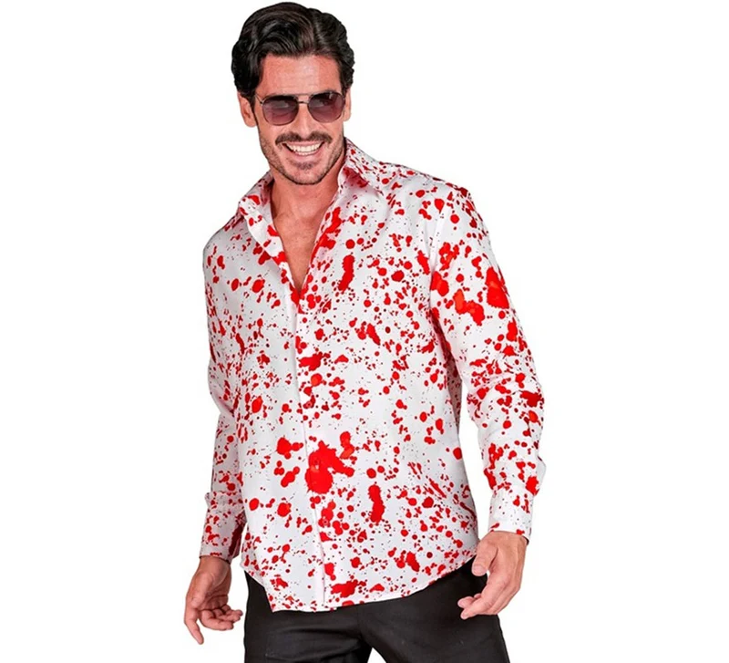 Camisa de Asesino Sangriento para hombre S-M