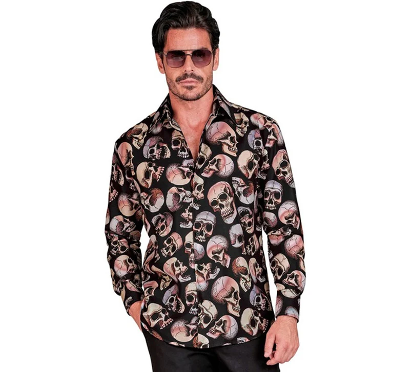 Camisa de Calaveras para hombre XXL
