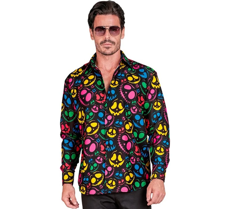 Camisa Fantasmas neón para hombre S-M