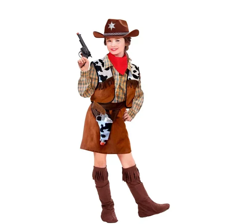 Disfraz de Vaquera Cowboy para niña 8-10A