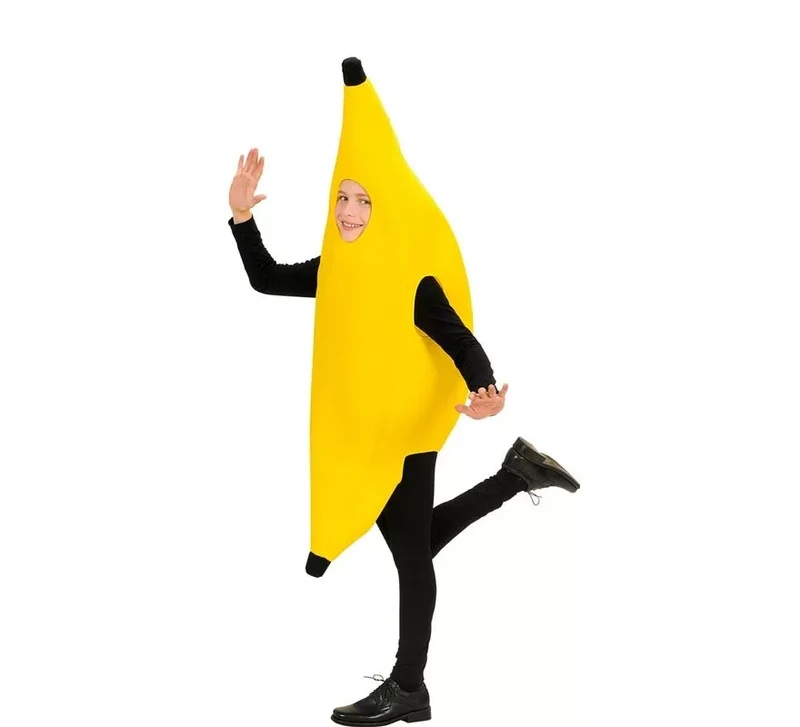 Disfraz de Banana entera para niños y adolescente 8-10A