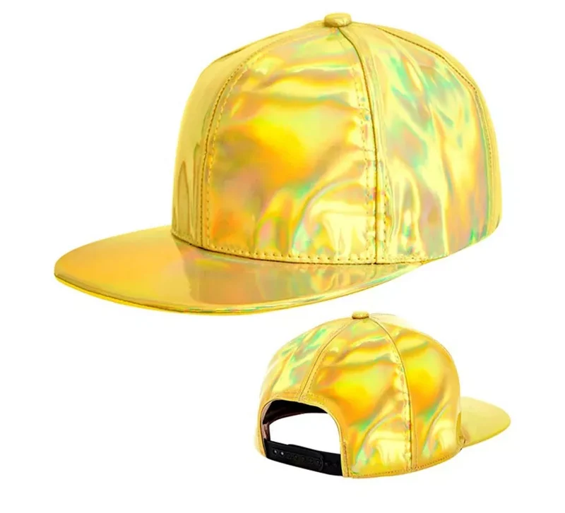 Gorra Holográfica Metalizada en varios colores Oro