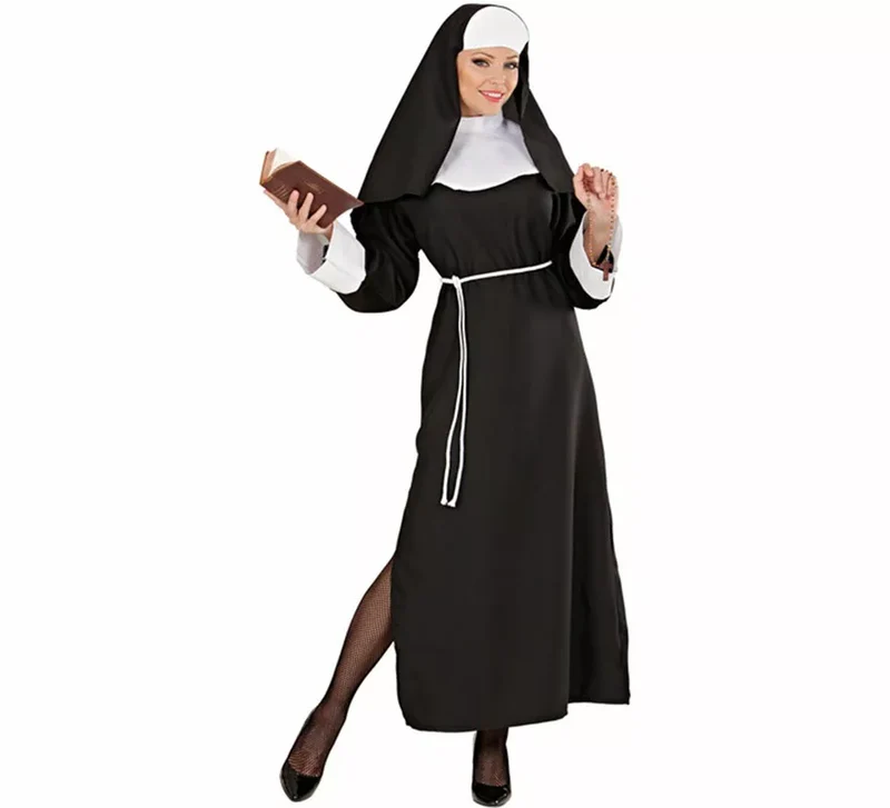 Disfraz de Monja Religiosa para mujer XXXL